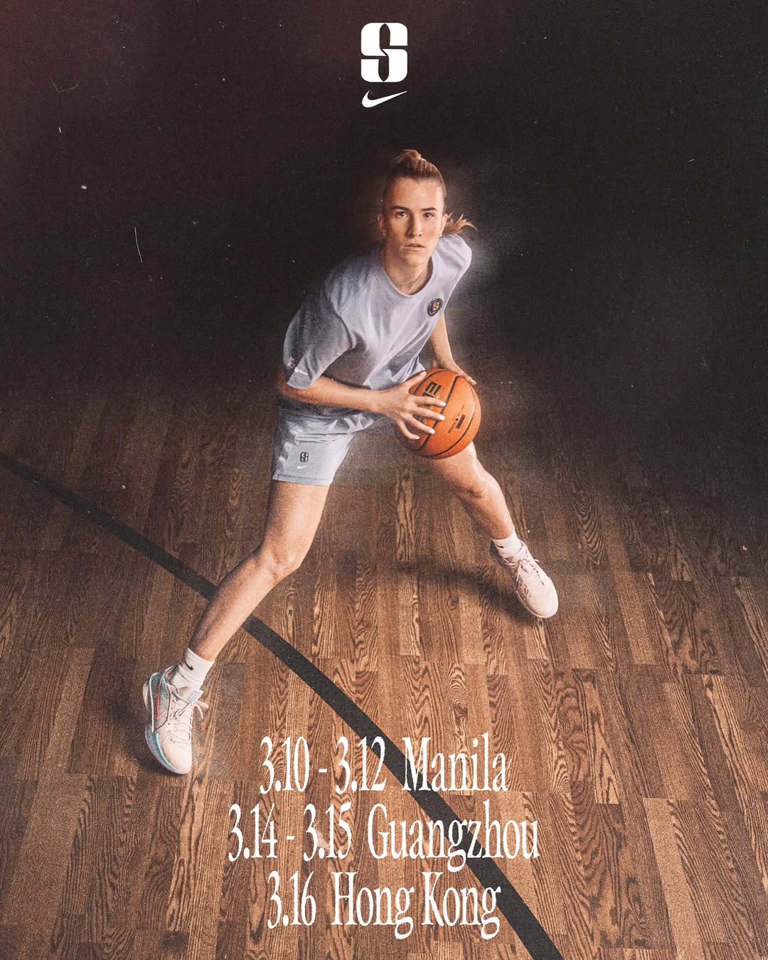 Nike Sabrina Ionescu Asia Tour basketball court