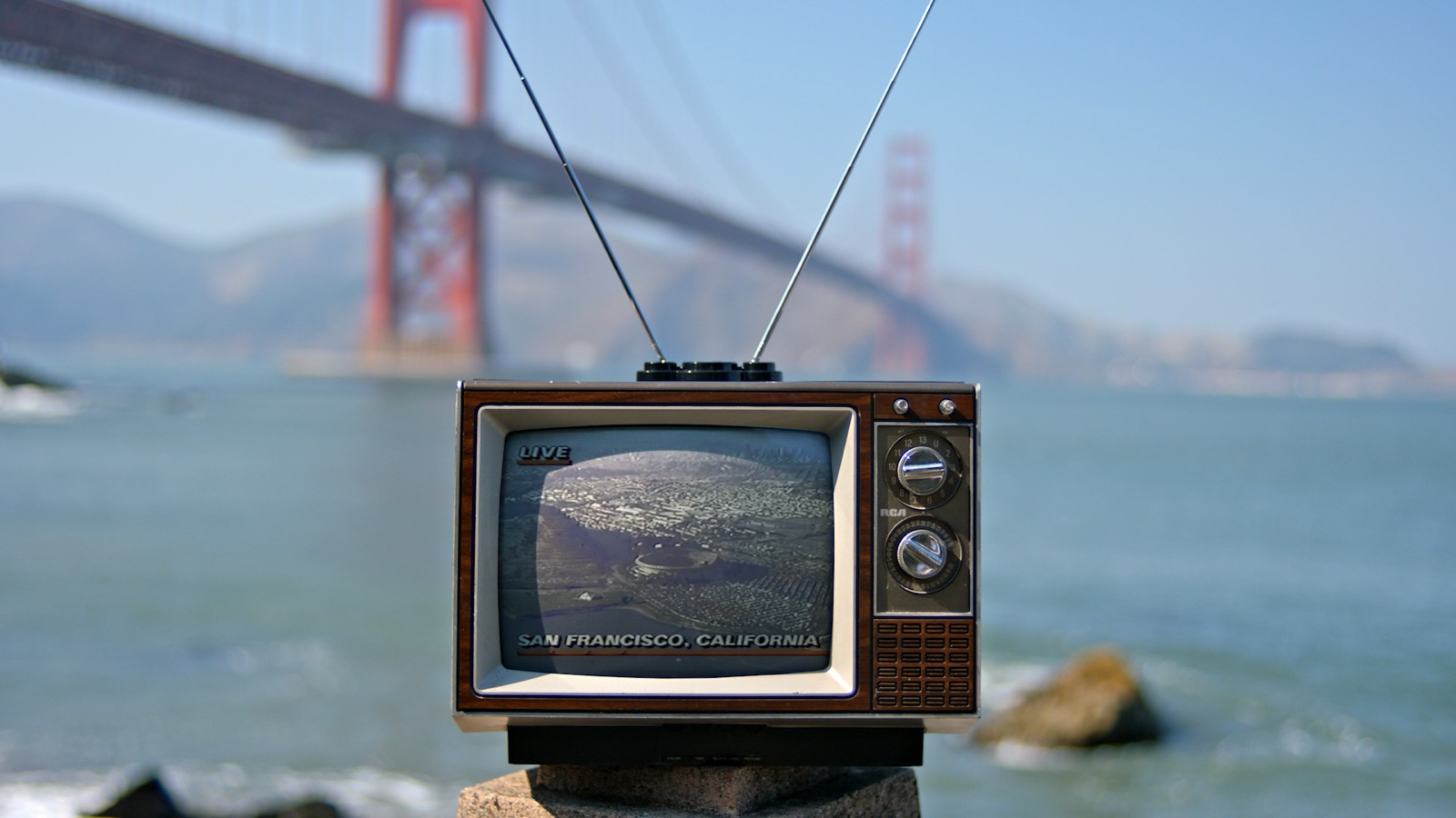 SF Here tourism campaign TV set piece